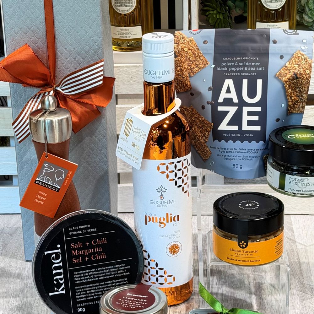 chic coffret cadeau - produits locaux et huile d'olive exceptionnelle