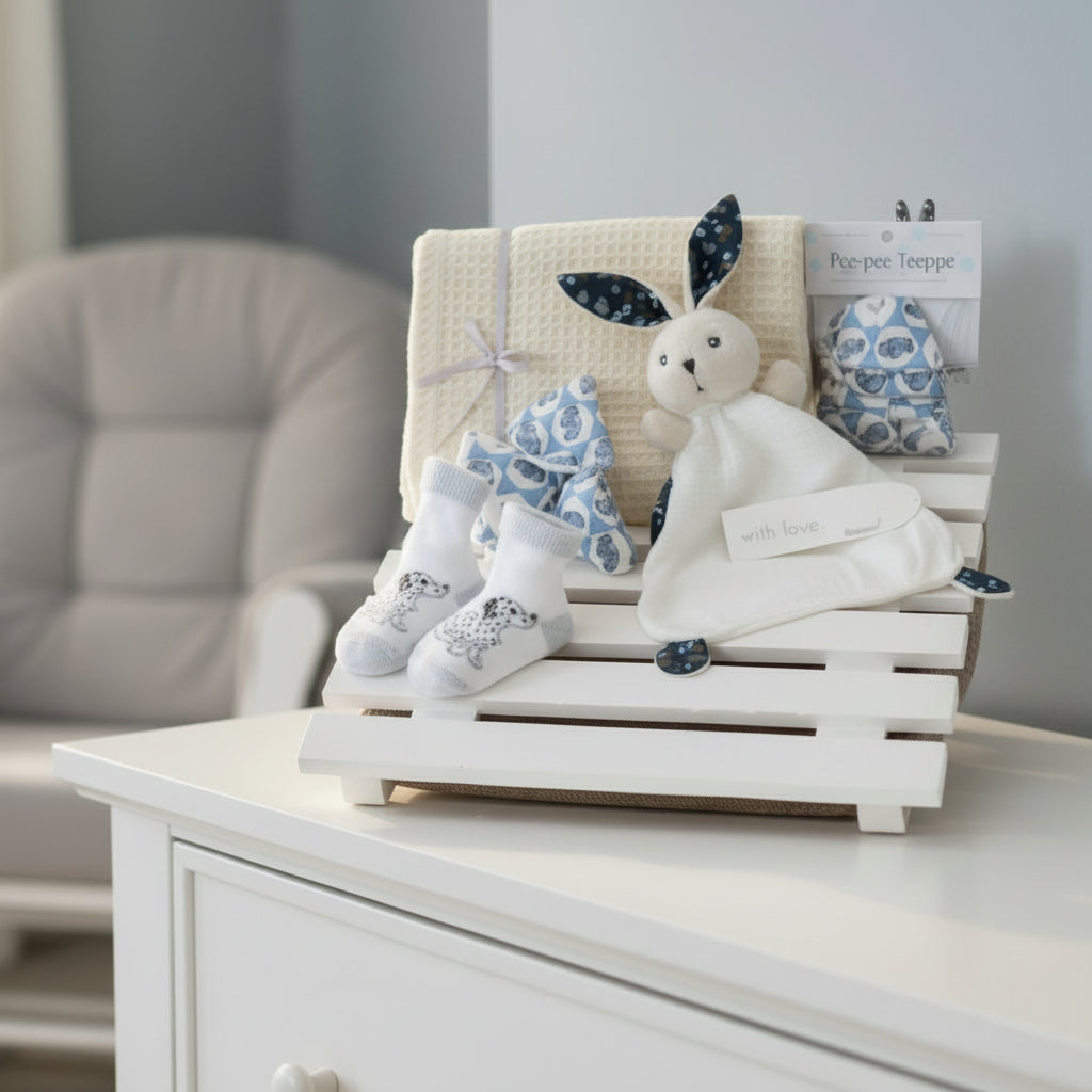 coffret cadeau bébé avec Kaloo doudou pour naissance et shower