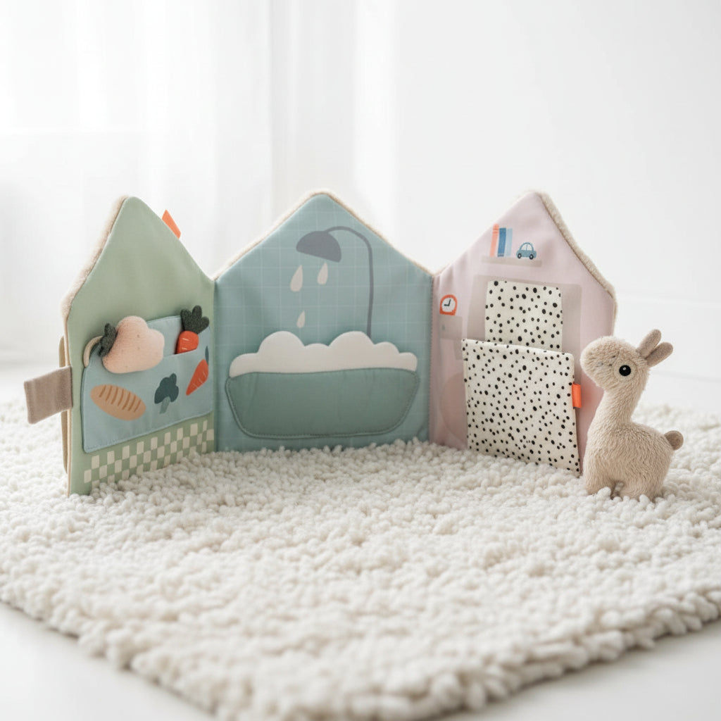 livre maison en tissu interactif....