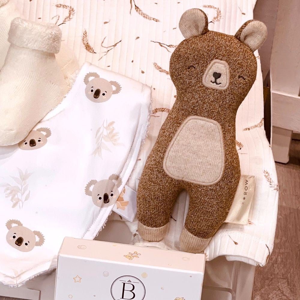 organic Avery Row plush bear