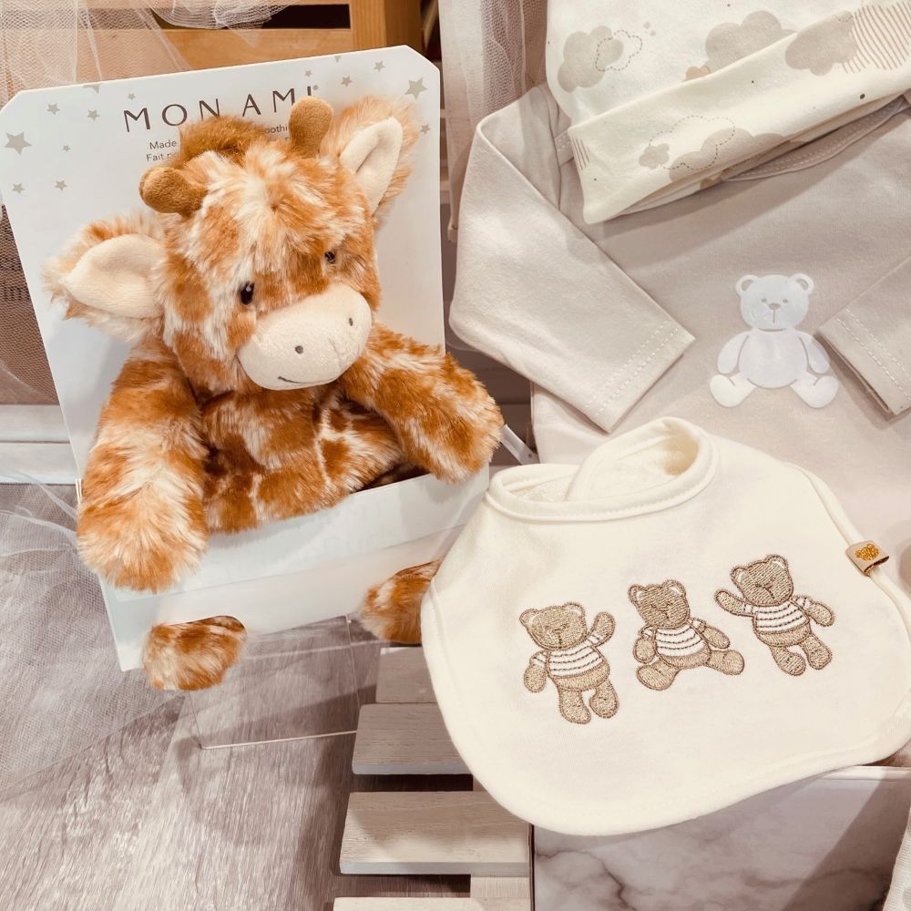 peluche Mon Ami cuddle buds avec pochette amovible, Dolce Cadeaux