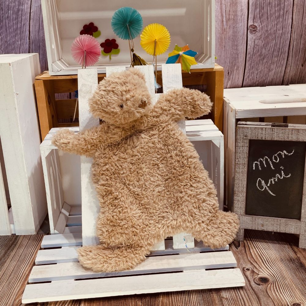 doudou-mon-ami-Marshmallow Bear Security Blanket