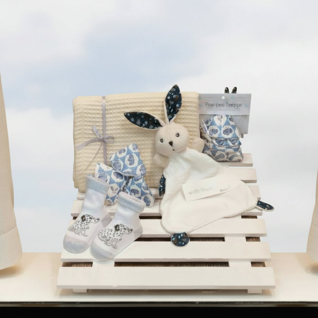 coffret cadeau bébé avec Kaloo doudou  pour naissance et shower