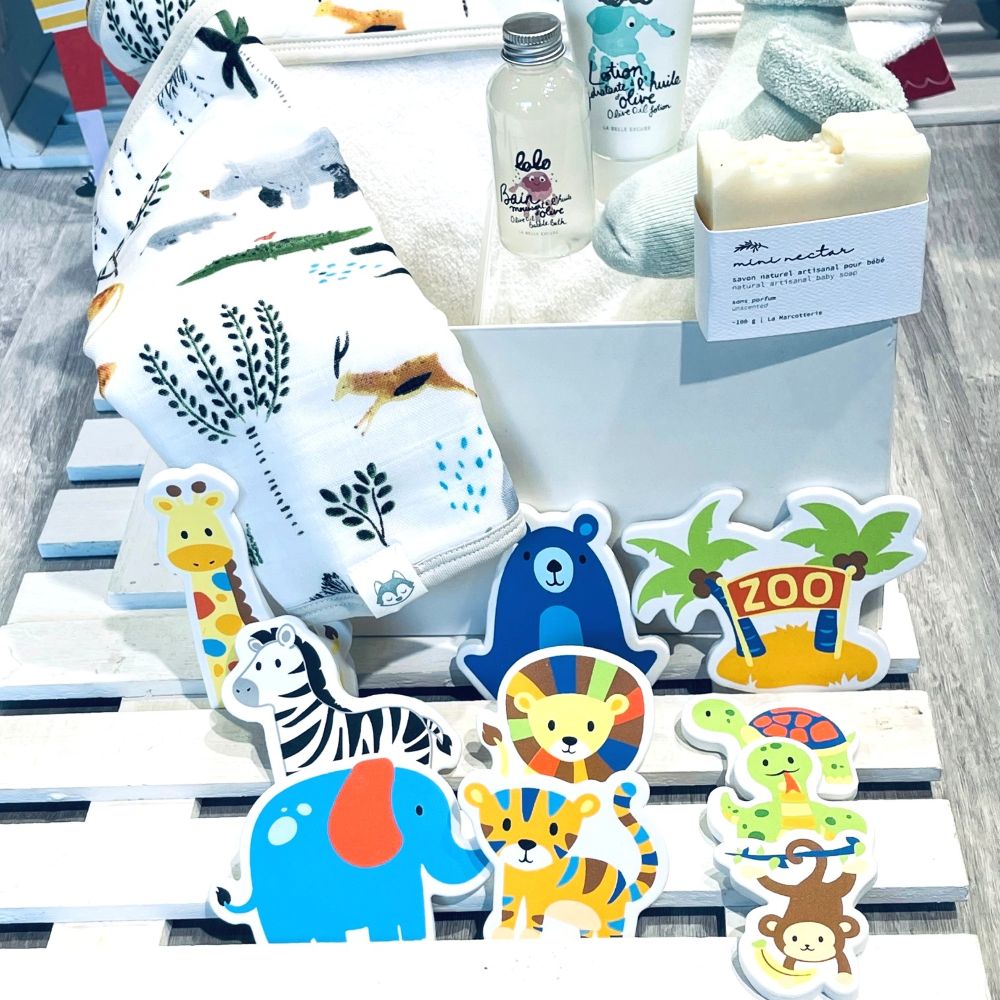 beautiful baby towel and washcloth set from 0 to 18 months