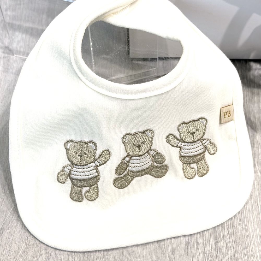 cadeau bébé avec bavoir en coton
