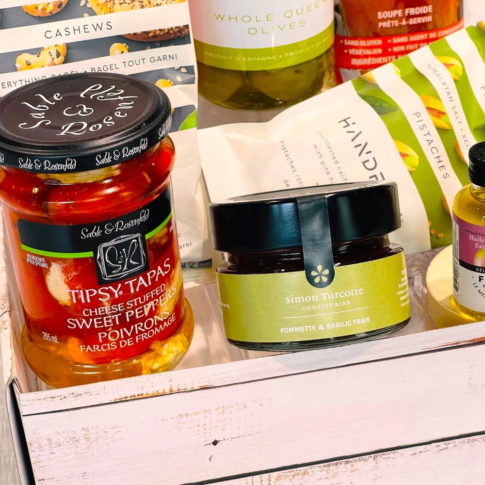 corporate gift containing local artisan quebec and canadian products